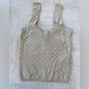 Abercrombie Checkered Sweater Tank